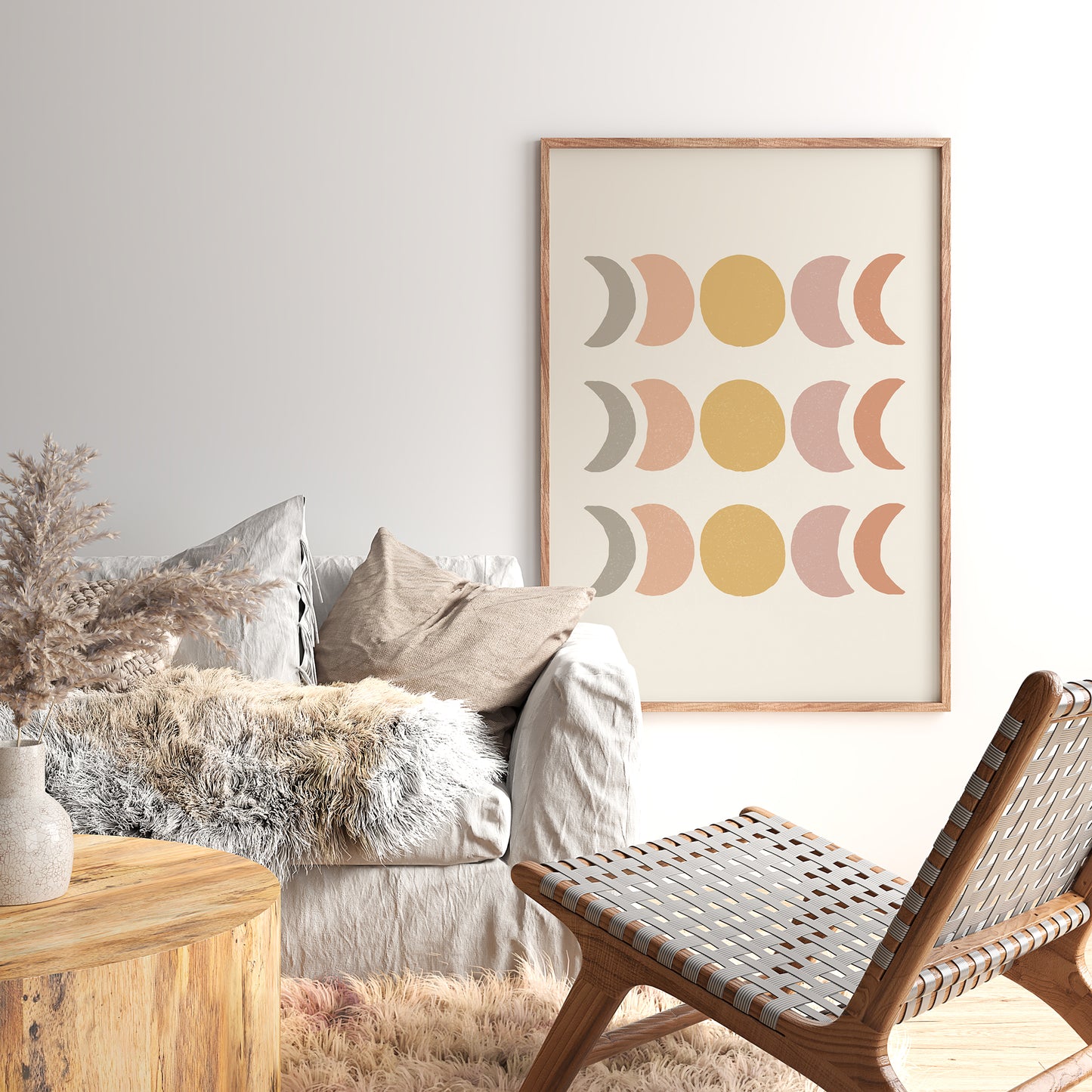 Digital Download, Islamic Wall Arts, Set of 3 Boho Pastel Colour Prints, Allah And Muhammad, Arabic Calligraphy, Home, Decor, Islamic Frames