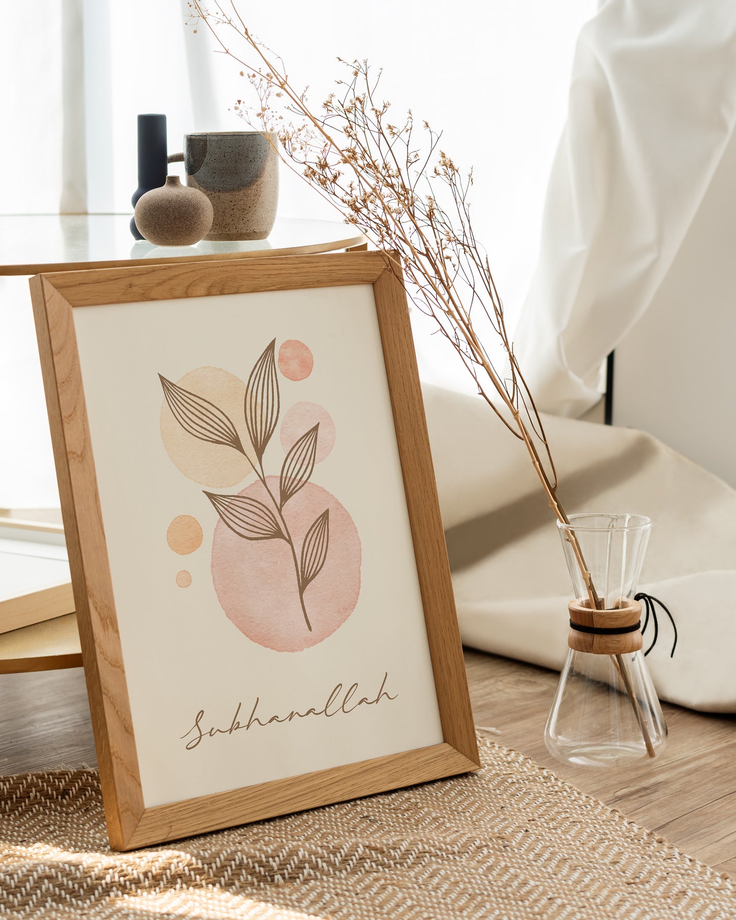 Digital Download, Islamic Wall Art, Set of 3 Islamic Prints, Muslim Poster Sets, Floral Muslim Islamic Art, Zikhr In English, Botanical Arts