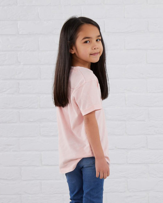Custom Kids T-Shirt - Washed Pink (Size 6mnths - 6yrs)