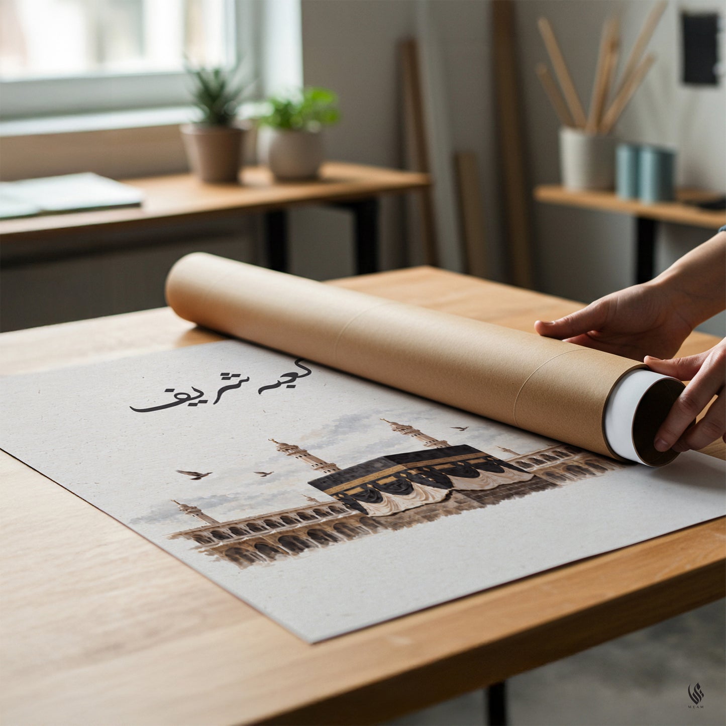 Kaaba, Madina & Al-Aqsa Islamic Wall Art Set of 3 D152