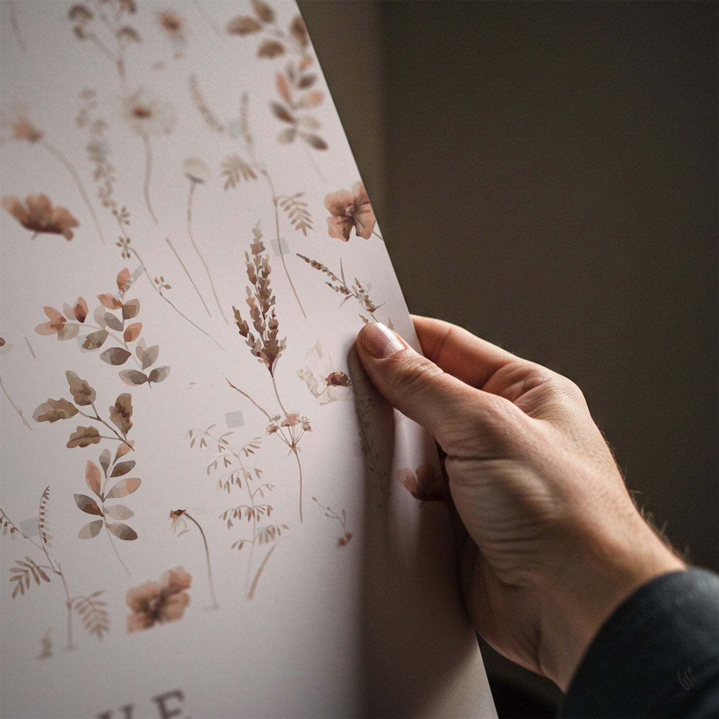 Set of 3 Beige Patience Gratitude & Love D80