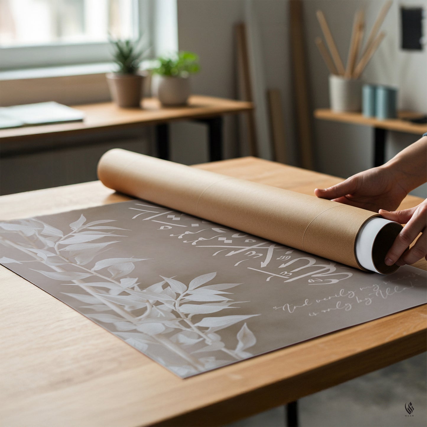 My Success 11-88 Beige, Islamic Art Print D87