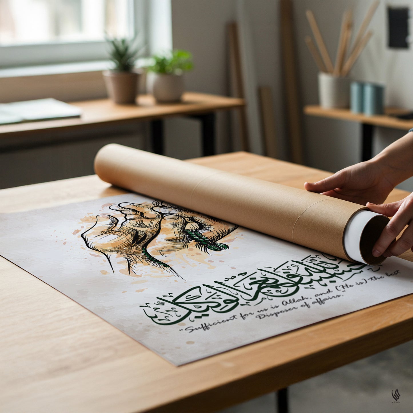 Dua Frame, Islamic Wall Art, Surah Al Imran Ayah 173 D84